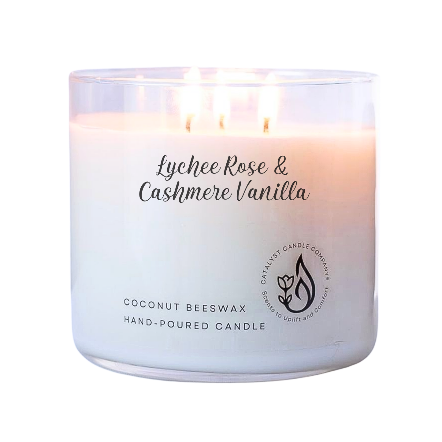 Lychee Rose & Cashmere Vanilla Scented Candle