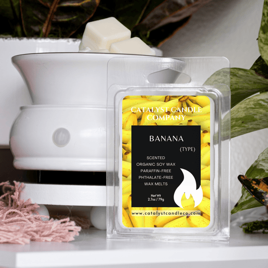 Banana Scented soy wax melts. non-toxic wax tarts. Catalyst Candle Company, LLC