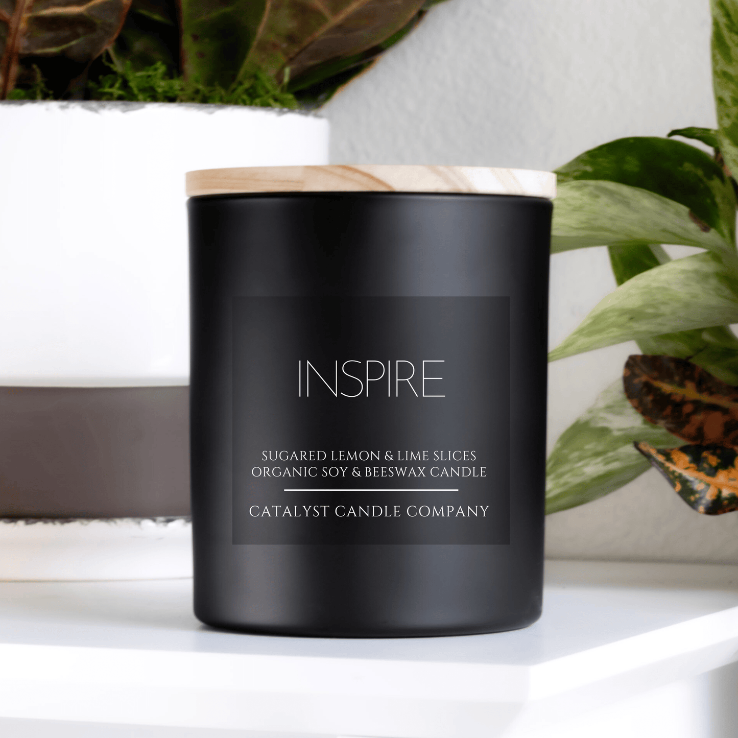 INSPIRE | Sugared Lemon & Lime Slices | Organic Soy & Beeswax Scented Candle
