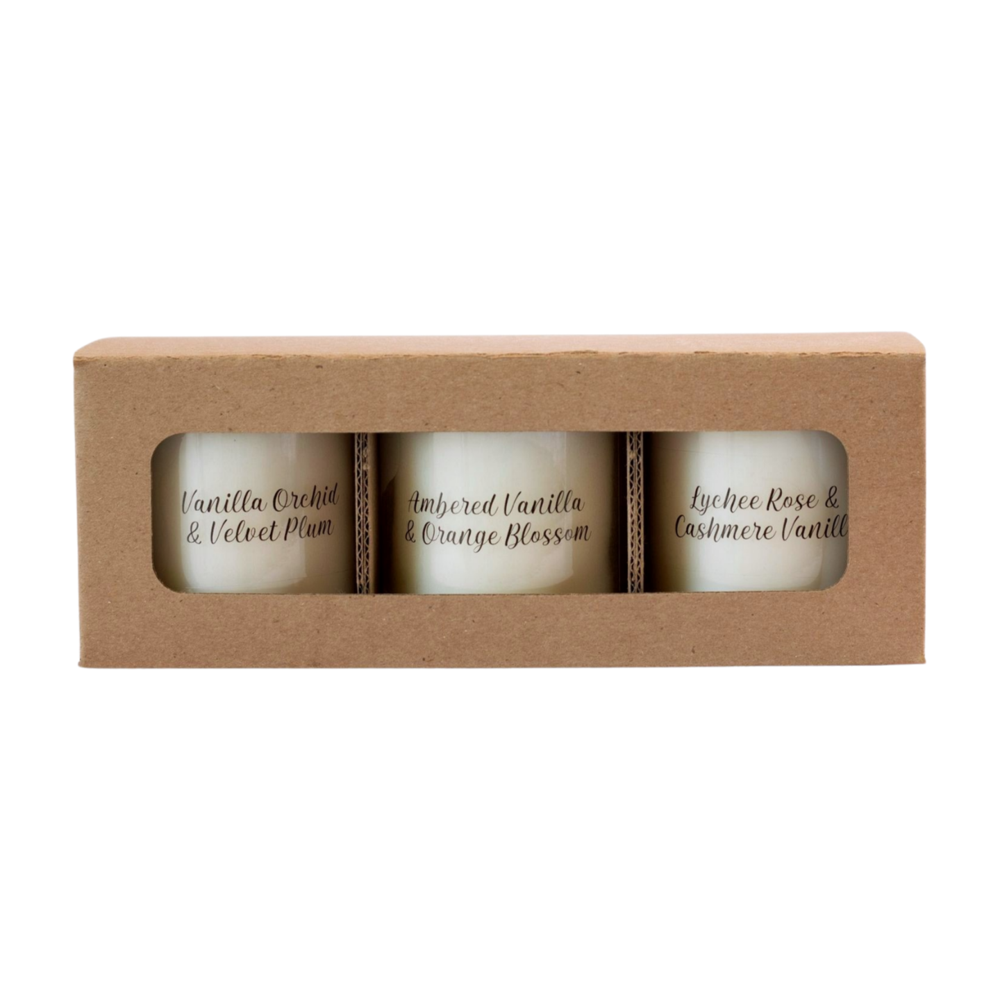 Vanilla Garden Trio | Set of 3 Mini Candles