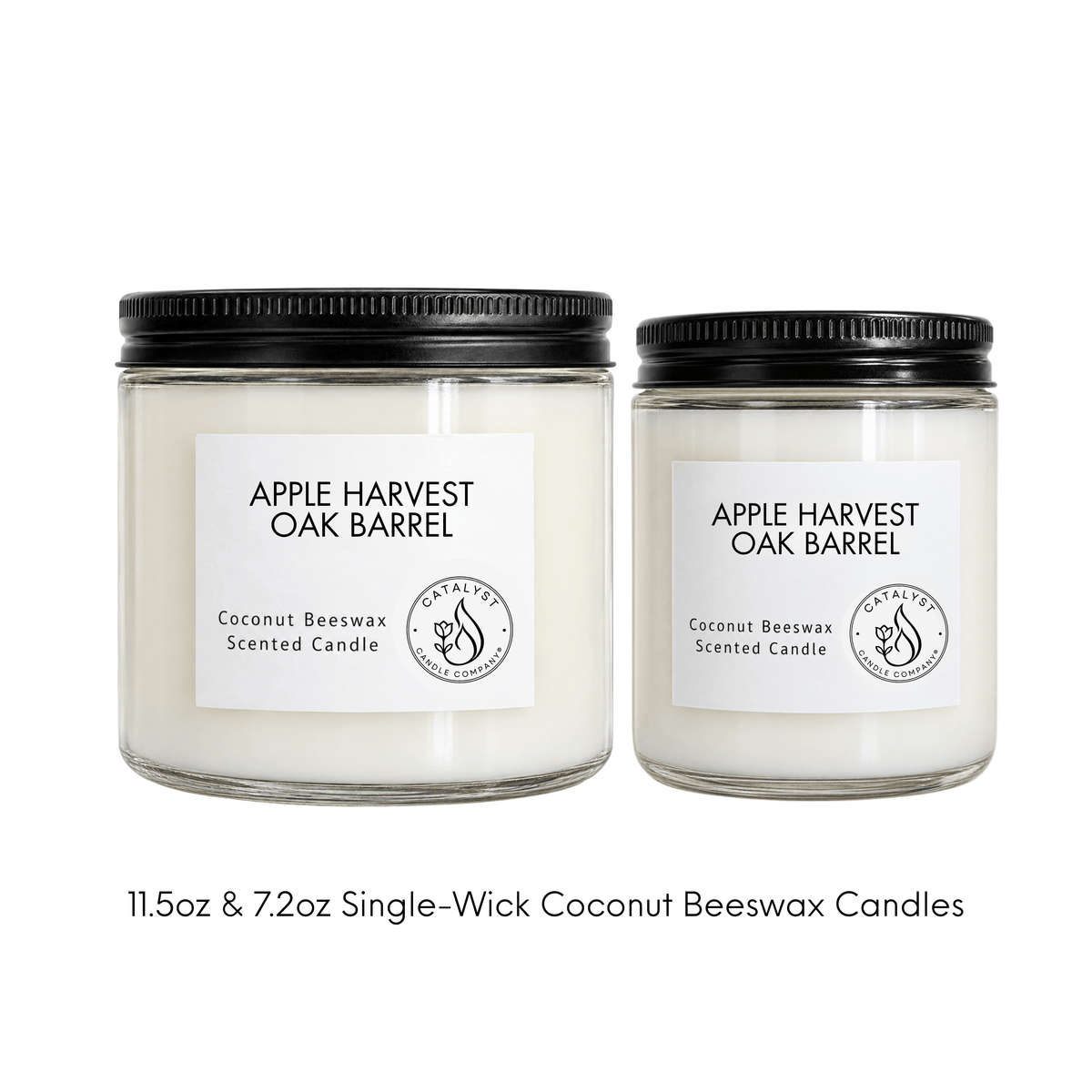Apple Harvest Oak Barrel | Coconut Beeswax Candle
