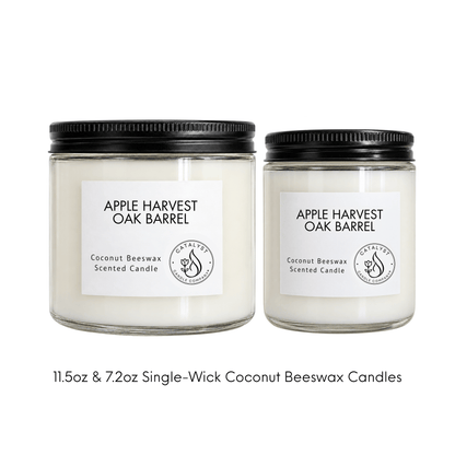 Apple Harvest Oak Barrel | Coconut Beeswax Candle