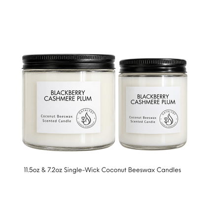 Blackberry Cashmere Plum | Coconut Beeswax Candle