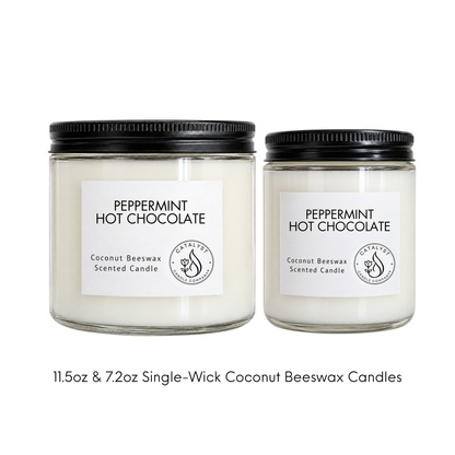 Peppermint Hot Chocolate | Coconut Beeswax Candle