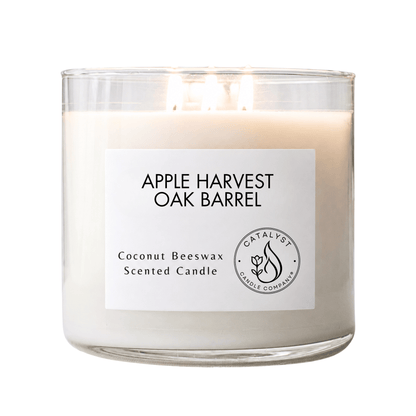 Apple Harvest Oak Barrel | Coconut Beeswax Candle