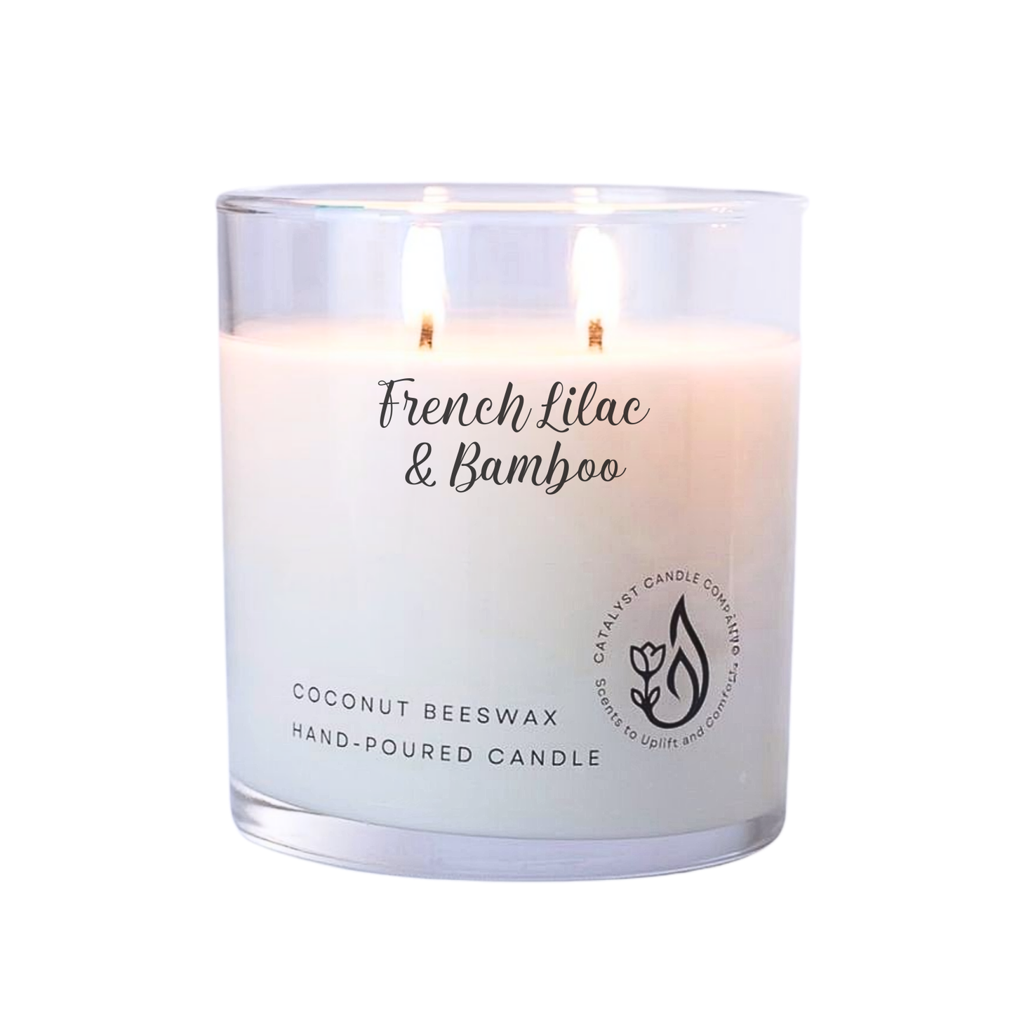 French Lilac & Bamboo Scented Candle