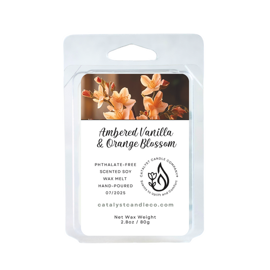 Ambered Vanilla & Orange Blossom | Scented Soy Wax Melts