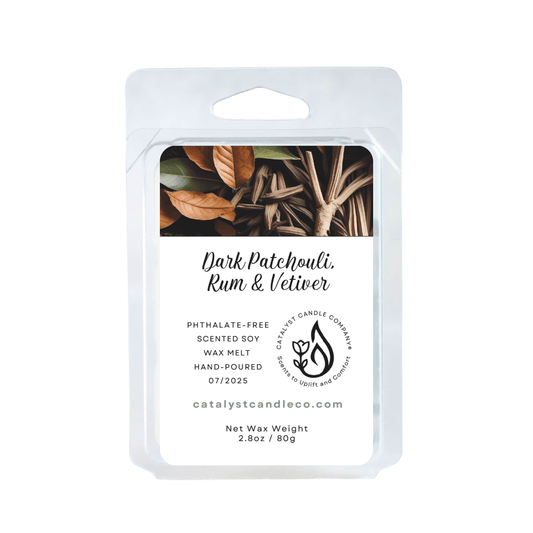 Dark Patchouli, Rum & Vetiver | Scented Soy Wax Melts