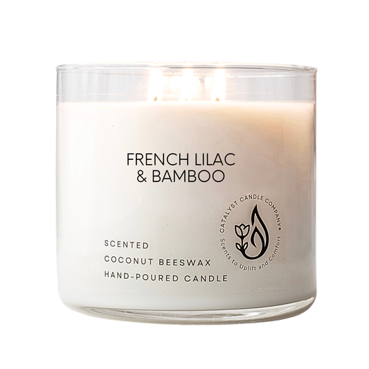 French Lilac & Bamboo | Coconut Beeswax Candle