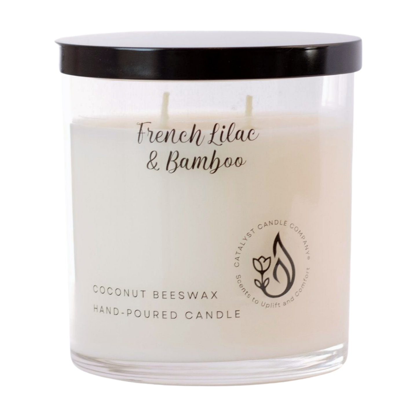 French Lilac & Bamboo Scented Candle