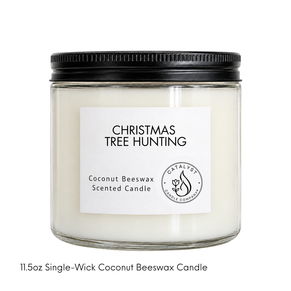 Christmas Tree Hunting | Coconut Beeswax Candle
