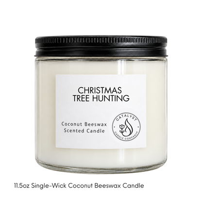 Christmas Tree Hunting | Coconut Beeswax Candle