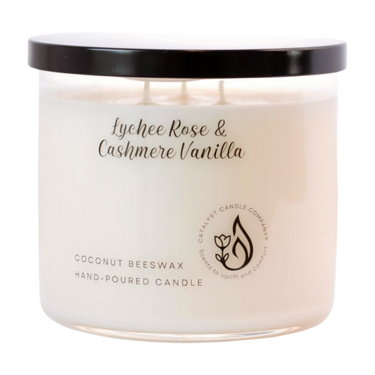Lychee Rose & Cashmere Vanilla Scented Candle