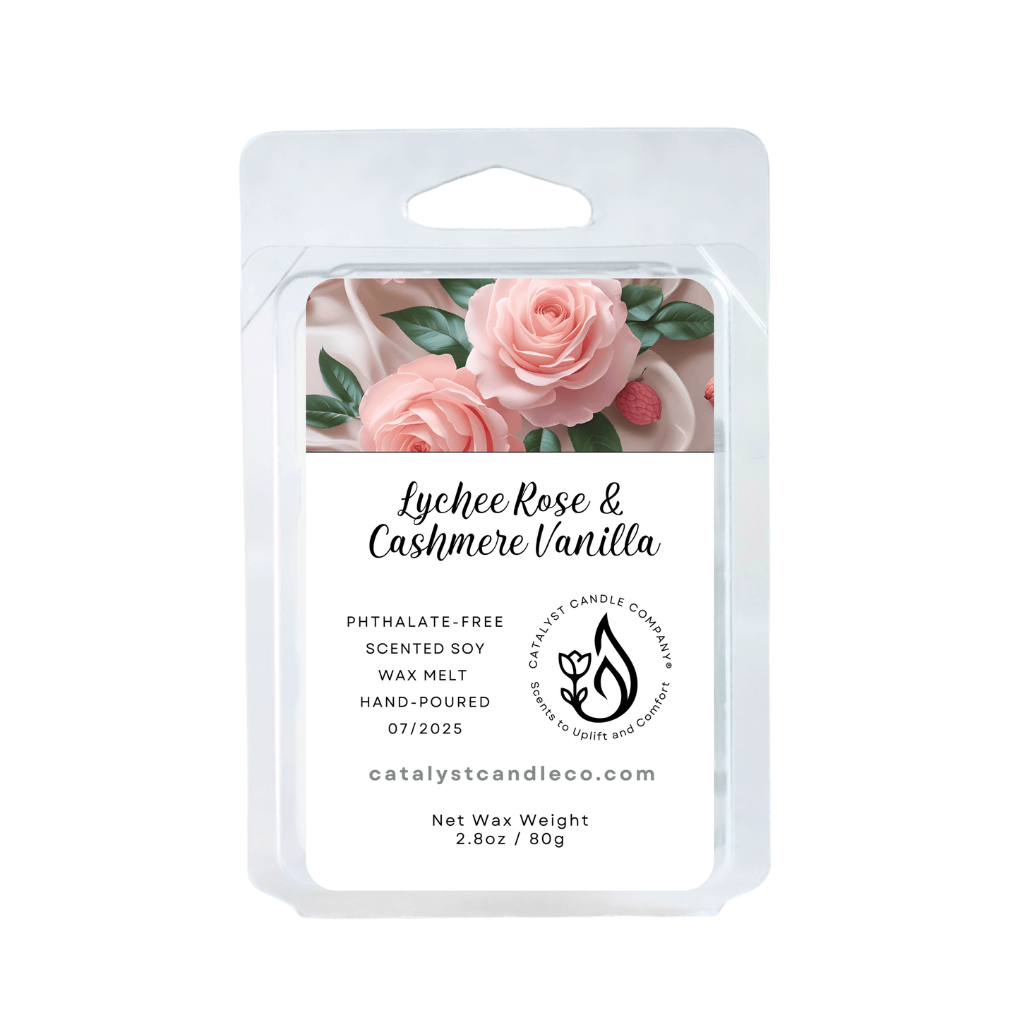 Lychee Rose & Cashmere Vanilla | Scented Soy Wax Melts