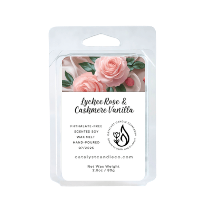 Lychee Rose & Cashmere Vanilla | Scented Soy Wax Melts