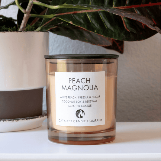 PEACH MAGNOLIA | White Peach, Freesia & Sugar | Scented Candle