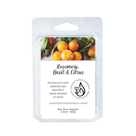 Rosemary, Basil & Citrus | Scented Soy Wax Melts