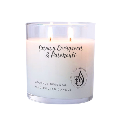 Snowy Evergreen & Patchouli | Scented Candle