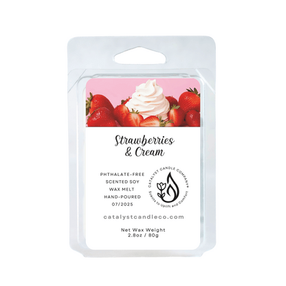 Strawberries & Cream | Scented Soy Wax Melts