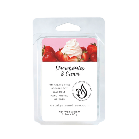 Strawberries & Cream | Scented Soy Wax Melts