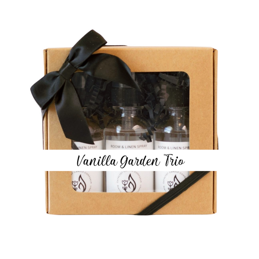 Vanilla Garden Trio | Set of 3 Room & Linen Sprays
