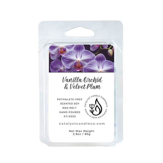 Vanilla Orchid & Velvet Plum | Scented Soy Wax Melts