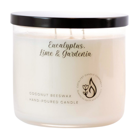 Eucalyptus, Lime & Gardenia Scented Candle